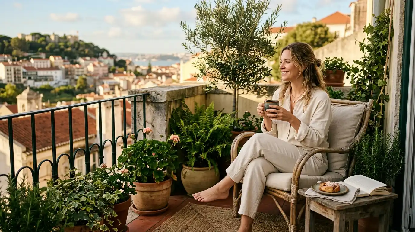peaceful morning moment representing everyday happiness