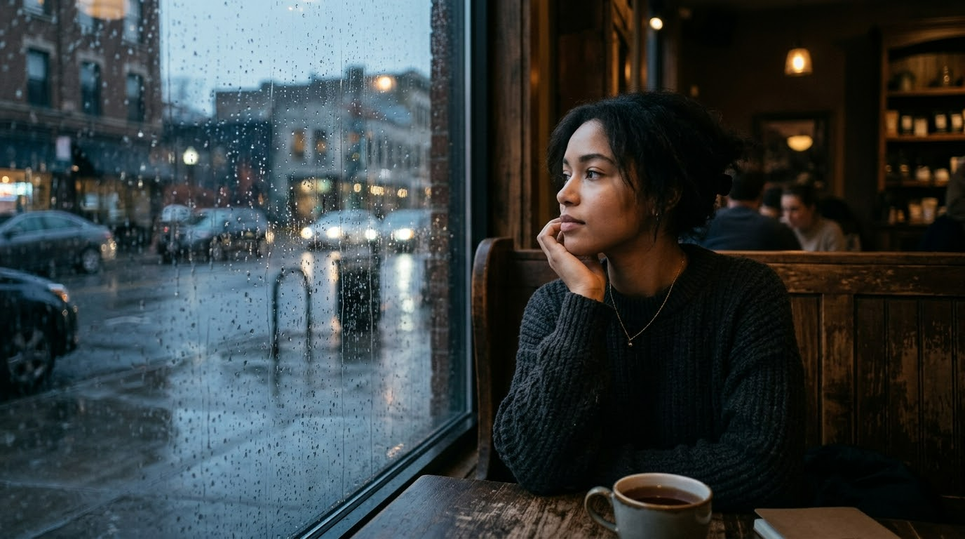 Instagram sad quotes with an editorial scene reflecting the article's emotional theme.