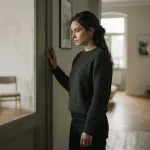 “Person reflecting on heartbreak and fake love beside a window”